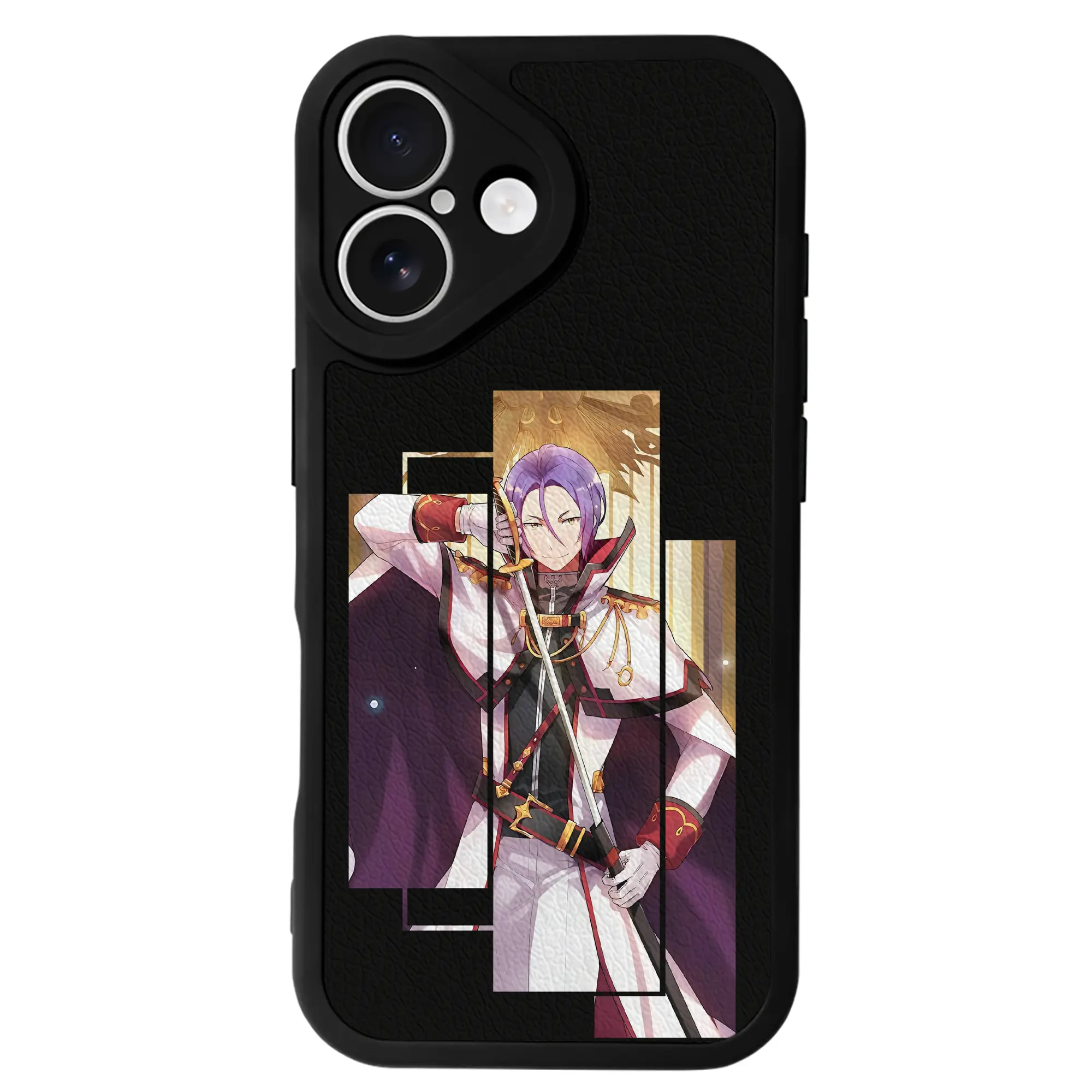 リゼロ グッズ ユリウス - IPhone 16シリーズ対応 ・ シリコンスマホケース ・ レザー調 ・ 高精度フィット ・ 耐衝撃 ・ ワイヤレス充電対応 ・ 精密カット